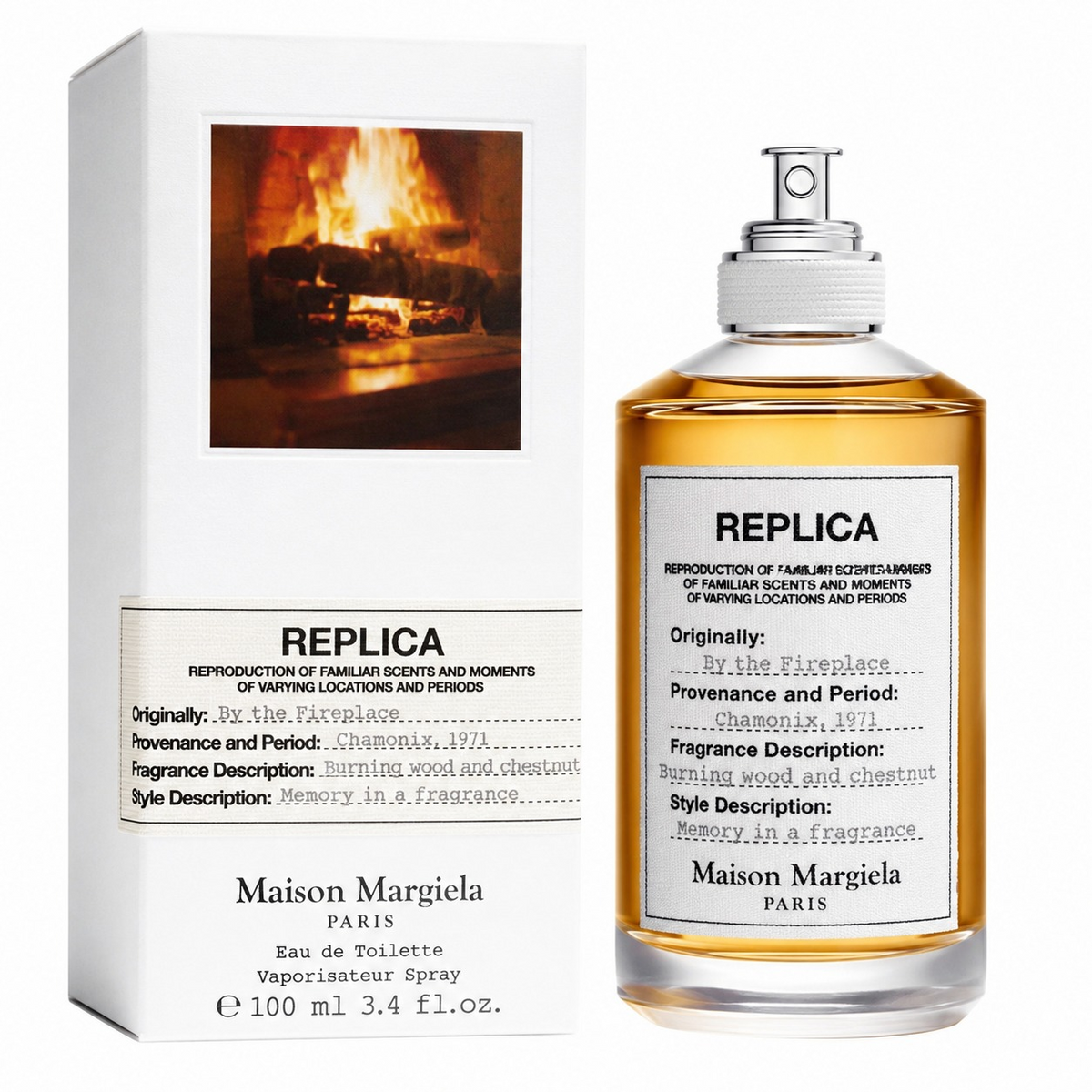 REPLICA By the Fireplace Eau de Toilette 100ml – Warm Woody Fragrance