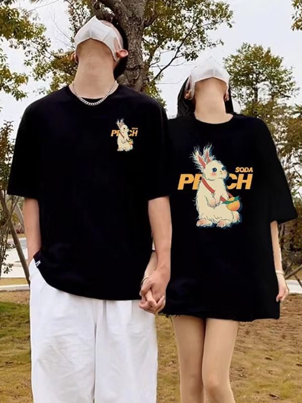 Casual Couple Cotton T-shirts
