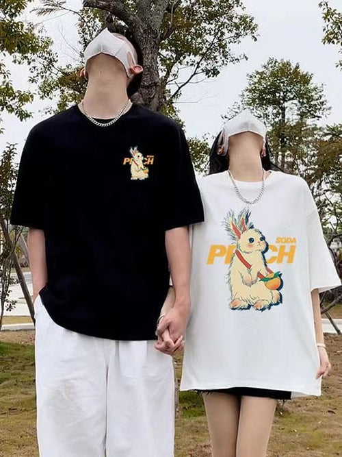 Casual Couple Cotton T-shirts
