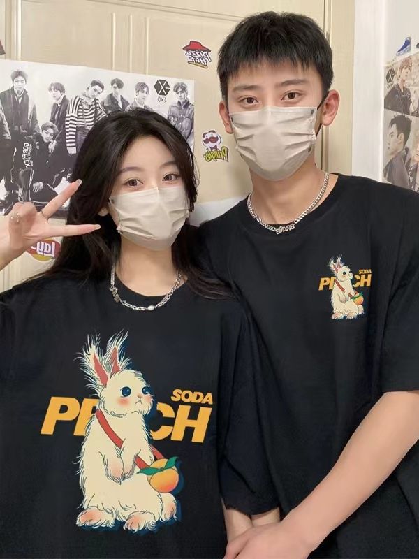 Casual Couple Cotton T-shirts