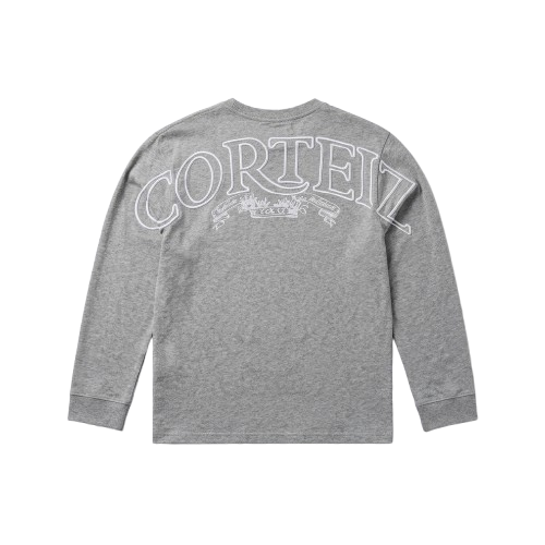 Corteiz Royale Heavyweight Long-Sleeve Tee 'Heather Grey'
