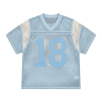 OPEN MESH PANEL JERSEY [BABY BLUE/WHITE]
