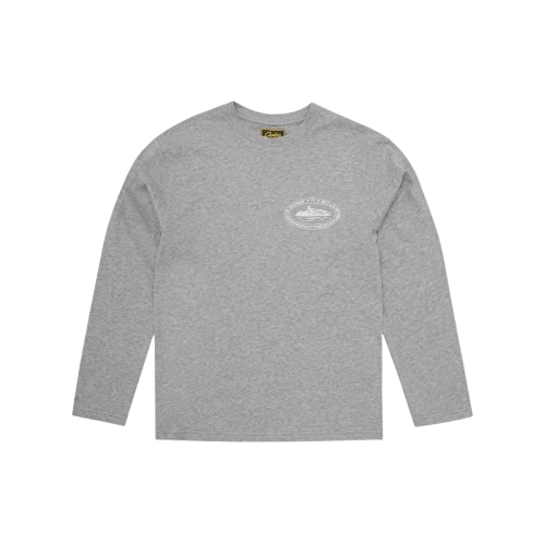 Corteiz Royale Heavyweight Long-Sleeve Tee 'Heather Grey'