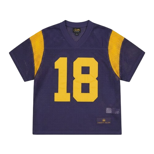 OPEN MESH PANEL JERSEY [NAVY/YELLOW]