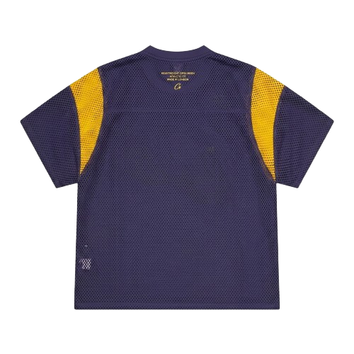 OPEN MESH PANEL JERSEY [NAVY/YELLOW]