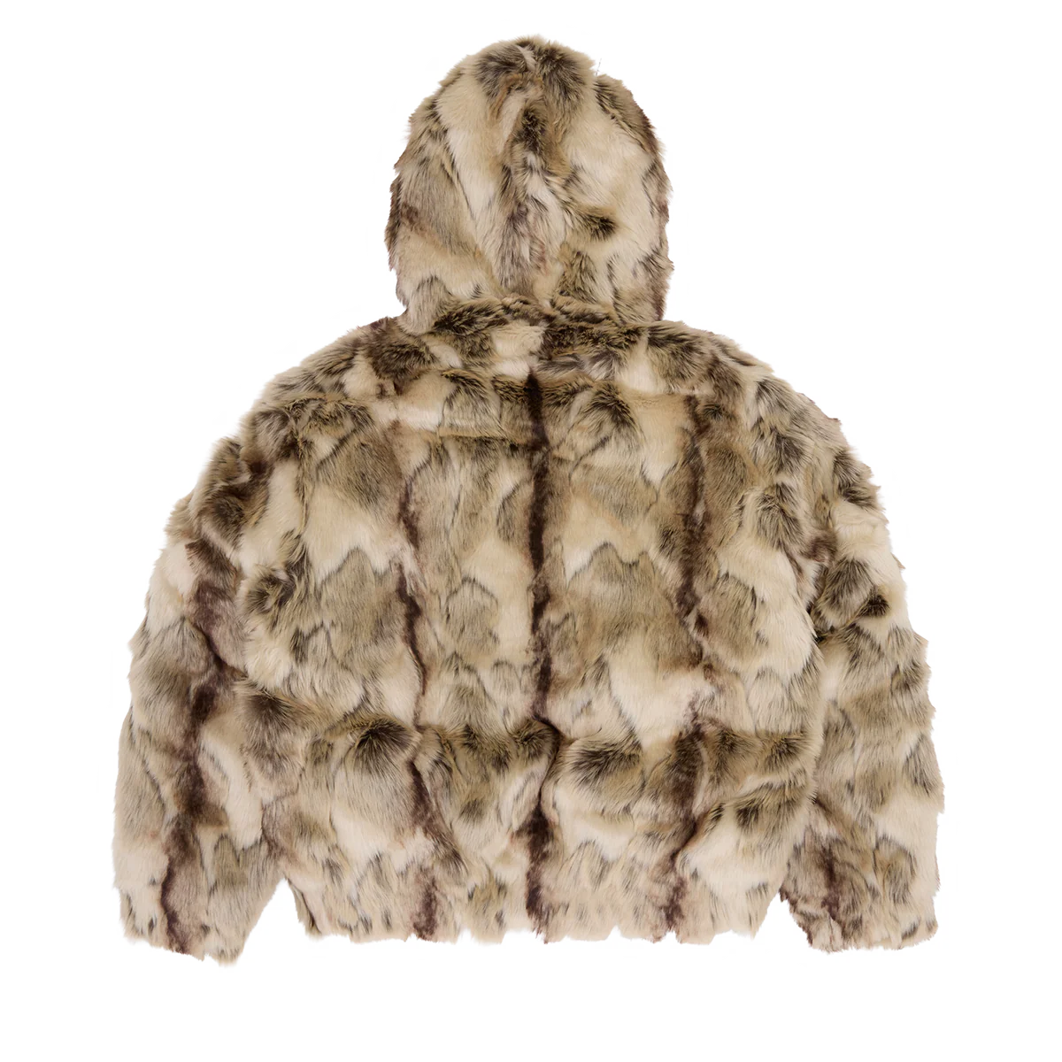 PELT HOODED FUR JACKET [FAWN]