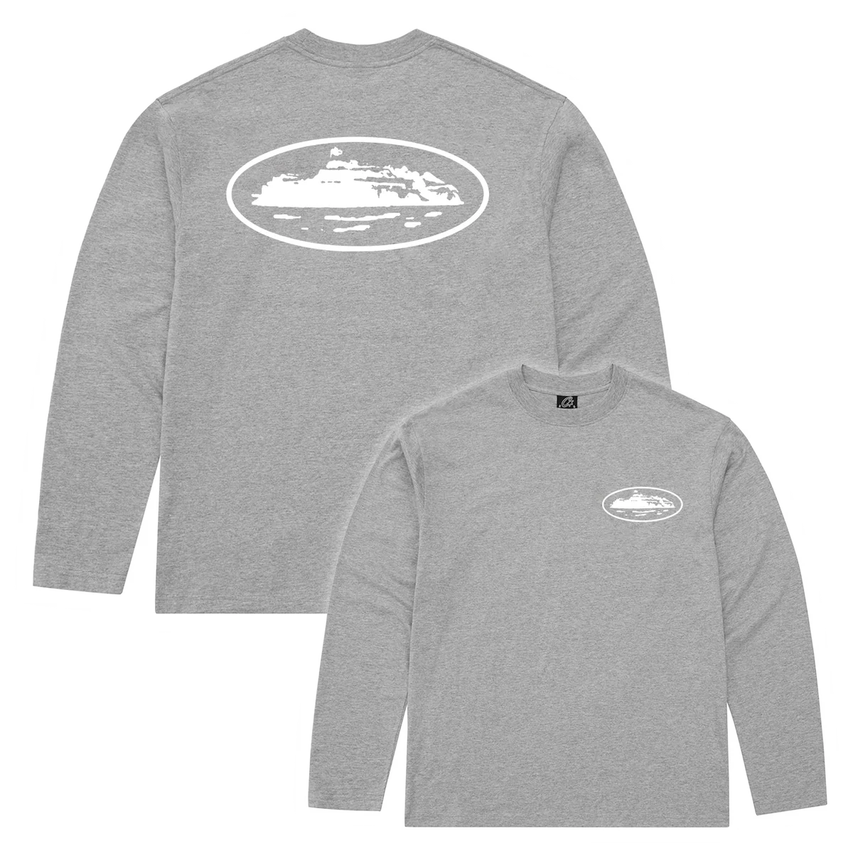 OG ISLAND LS TEE [HEATHER GREY]