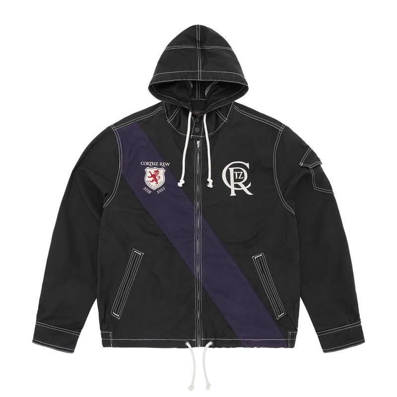 SHIELD CREST TWILL JACKET [BLACK]