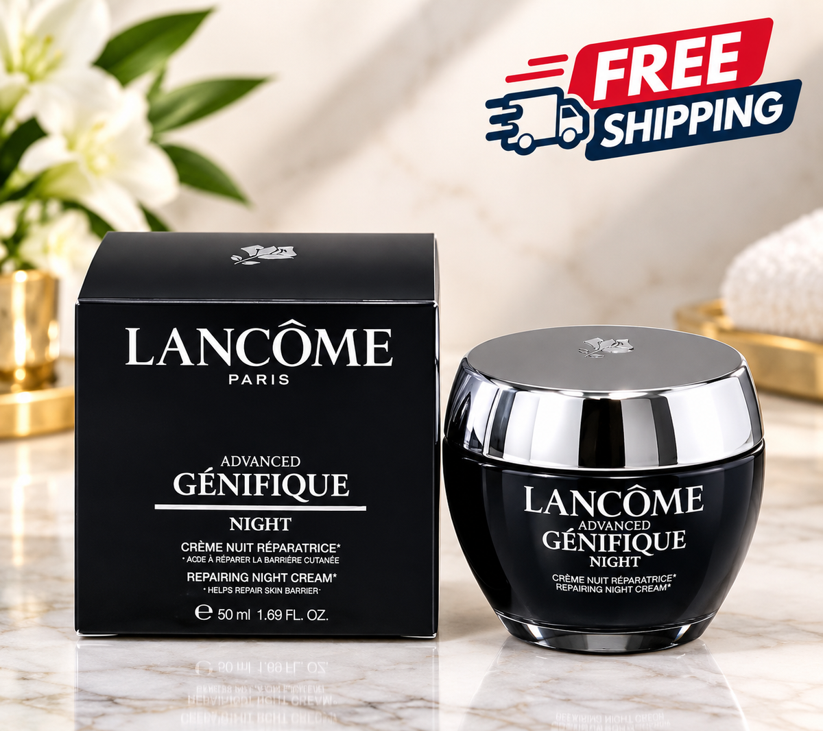Lancôme Advanced Génifique Repairing & Restorative Night Cream 50ml