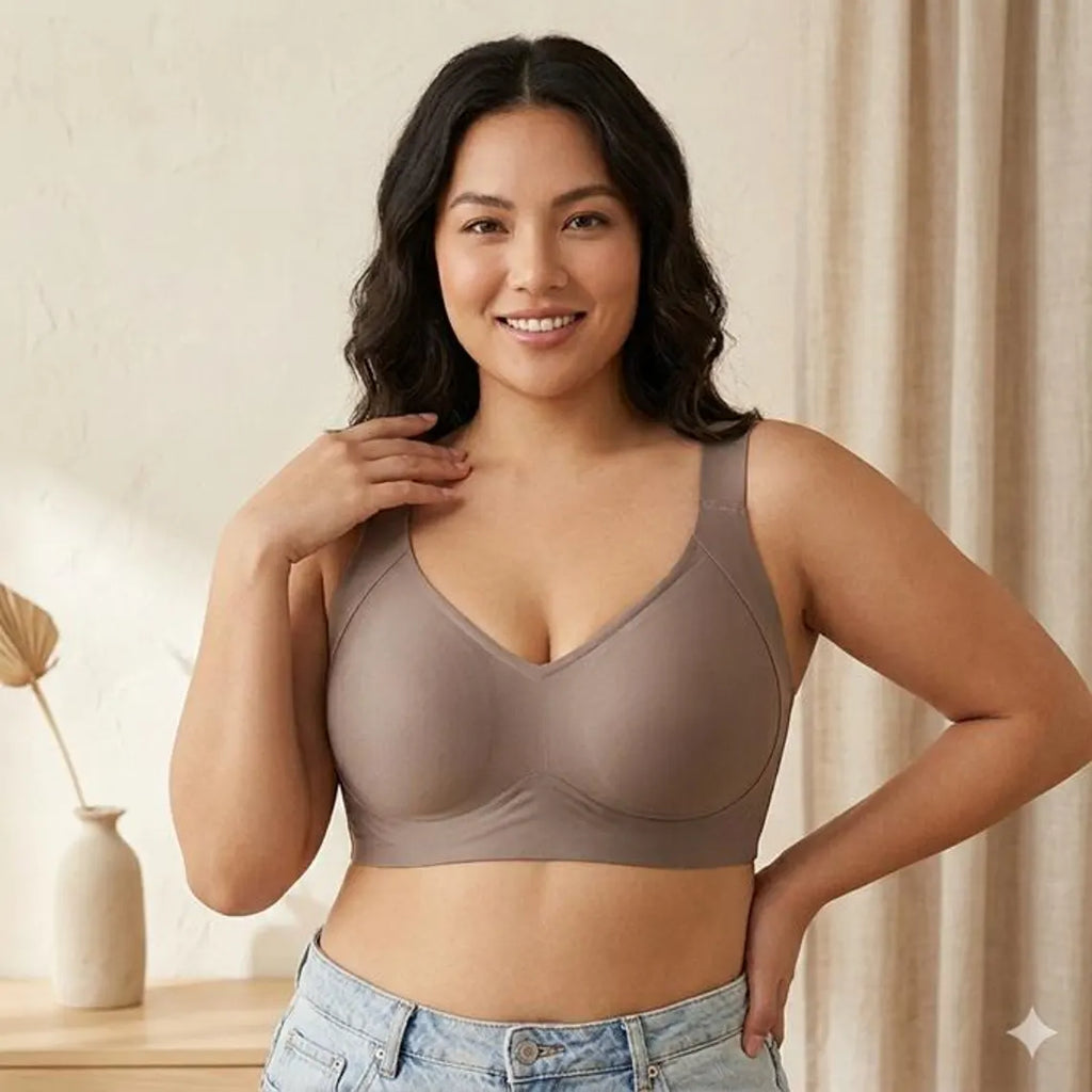 Seamless Push Up Bra – Wireless Comfort Bralette, Plus Size Everyday Lingerie