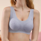 Comfort Seamless Bra, Feather Lace Design, No Wire Bra, Invisible Comfort Bra, Seamless Bralette Petite Comfortable Push Up Bra Gift for Her