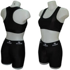 ZAHBRO Women's High Waisted Shorts and Bra Set: 4-Way Stretch Activewear