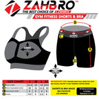 ZAHBRO Women's High Waisted Shorts and Bra Set: 4-Way Stretch Activewear