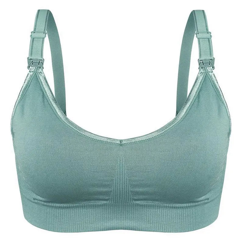 Soft and Comfortable Wireless Nursing Bra with Easy open Clips
