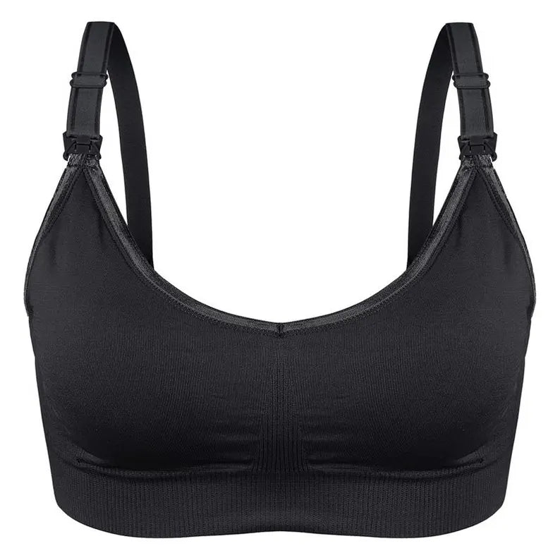Soft and Comfortable Wireless Nursing Bra with Easy open Clips