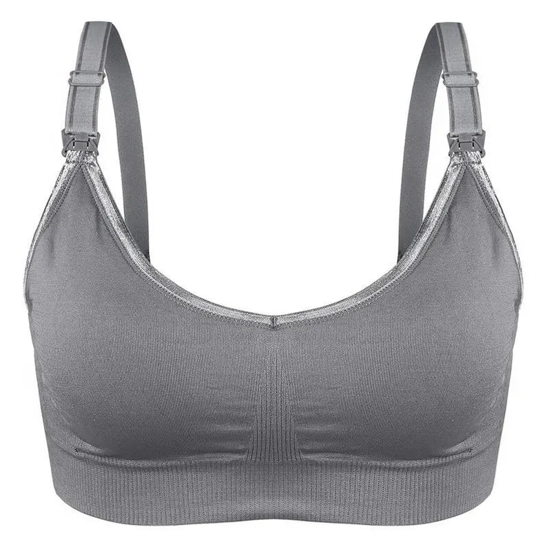 Soft and Comfortable Wireless Nursing Bra with Easy open Clips