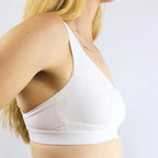 Organic Cotton White Non-wired Bra - Sustainable Women's Underwear