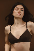 Organic Cotton Bralette, Wireless Non-Padded Bra, Adjustable Straps, Soft Cup Minimalist Lingerie, 10+ Colors, Eco-Friendly Everyday