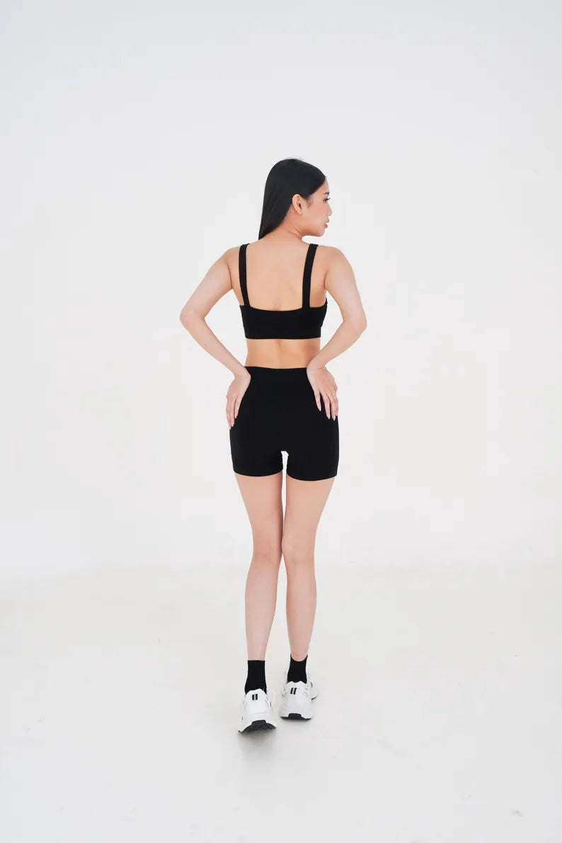 Organic Bamboo Yoga Bra – Sustainable Pilates Top, Eco Friendly Activewear