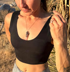 Organic Hemp Bralette Crop Top | Yoga Bra, Breathable Non-Toxic Jersey, Handmade in Joshua Tree