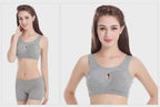 Plus Size Cotton Wireless Sleep Bra, Soft Breathable Seamless Lounge Bralette