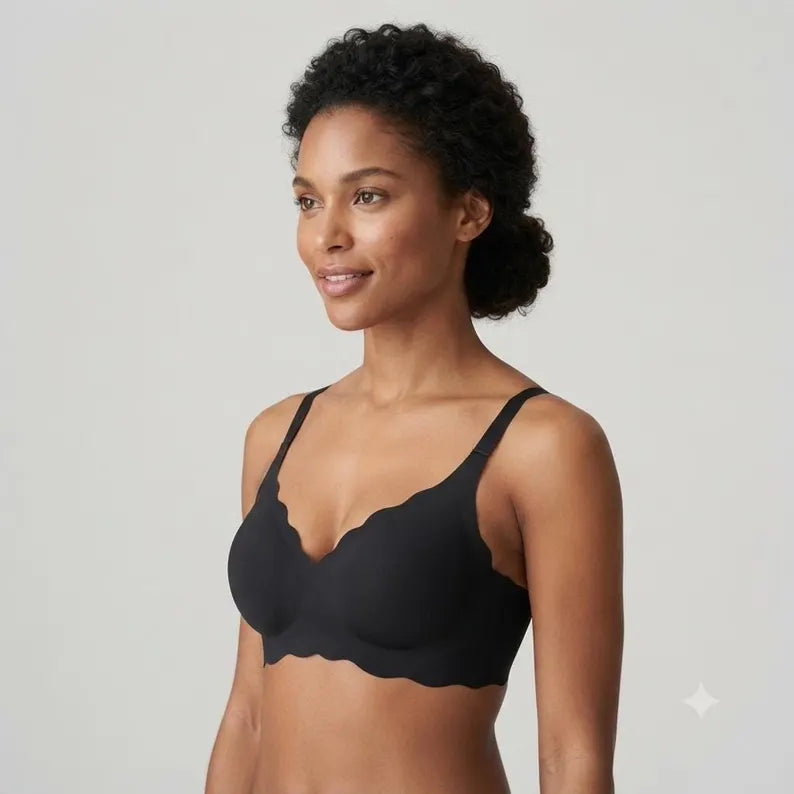 No Underwire Bra, Wireless Bralette, Seamless Comfortable Everyday Bra, Adjustable Beauty Back Soft Support Lingerie, Gift for Her