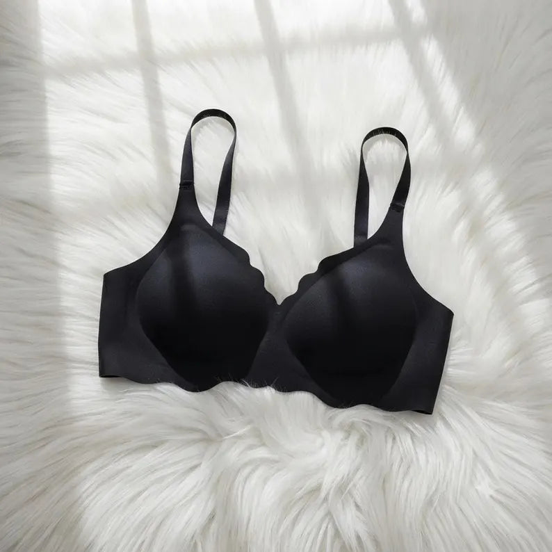 No Underwire Bra, Wireless Bralette, Seamless Comfortable Everyday Bra, Adjustable Beauty Back Soft Support Lingerie, Gift for Her