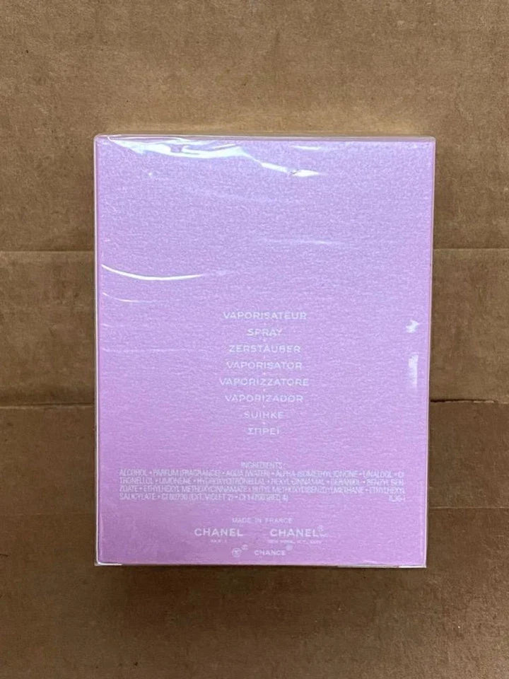 CHANEL Chance Eau Tendre Eau de Toilette Spray for Women 3.4oz / 100ml Brand New Sealed